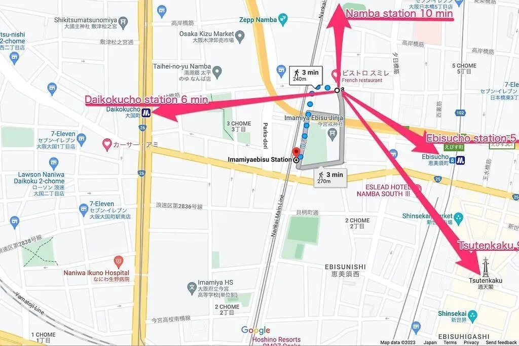 Bessam Nipponbashi Villa Osaka 0*,  Japan